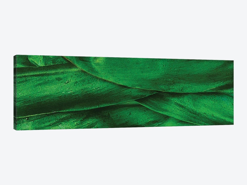 Background From Green Leaves Of Corn by Ievgeniia Bidiuk 1-piece Art Print