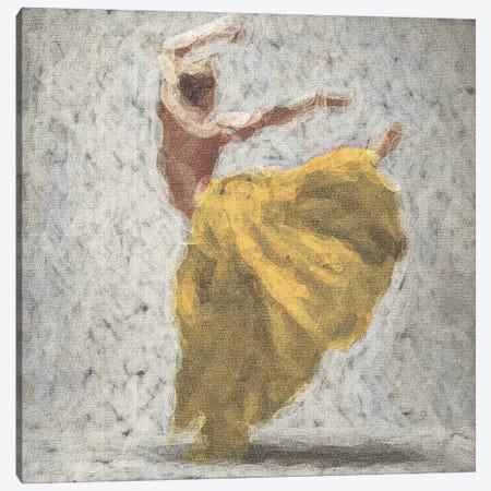Dancer In Yellow Canvas Print #IVG4} by Ievgeniia Bidiuk Canvas Art Print