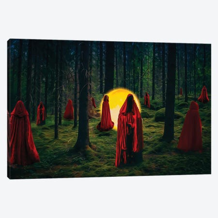 The Keepers Of The Forest And The Fireball Canvas Print #IVG520} by Ievgeniia Bidiuk Canvas Print