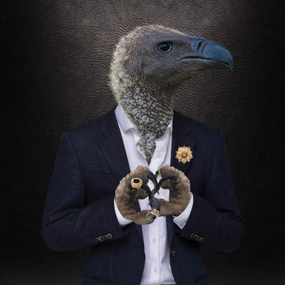 Portrait Of An African Sipa In Business Style by Ievgeniia Bidiuk framed wall art