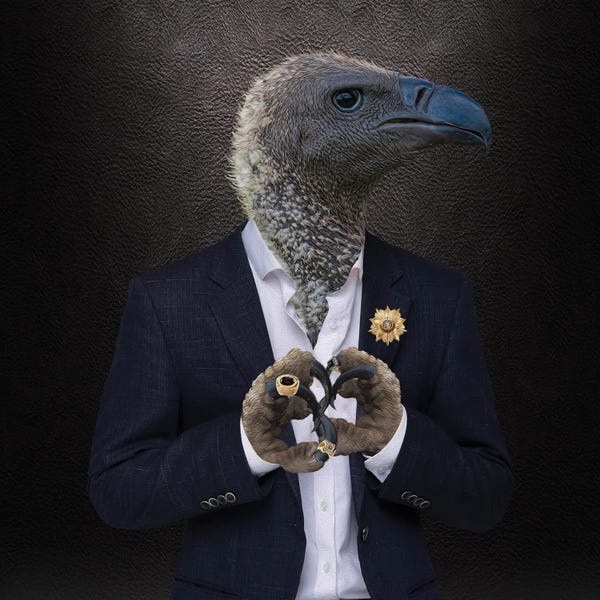 Ievgeniia Bidiuk: Portrait Of An African Sipa In Business Style by Ievgeniia Bidiuk