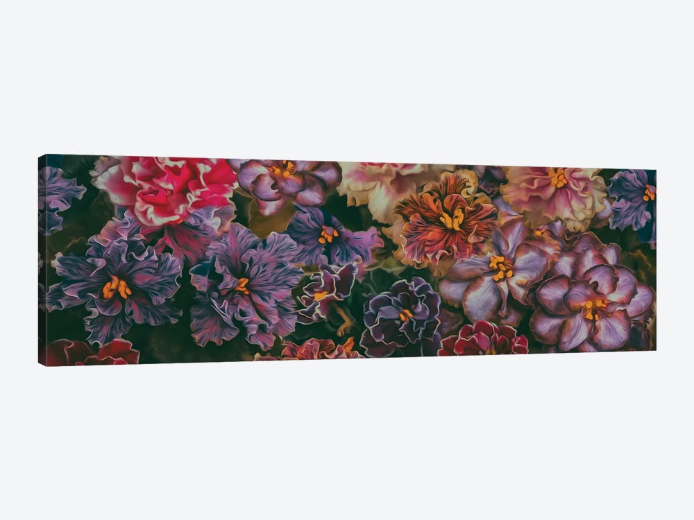 Assorted Violets by Ievgeniia Bidiuk 1-piece Canvas Wall Art