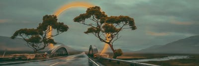 The Sunny Arch Over The Bridge by Ievgeniia Bidiuk acrylic art print