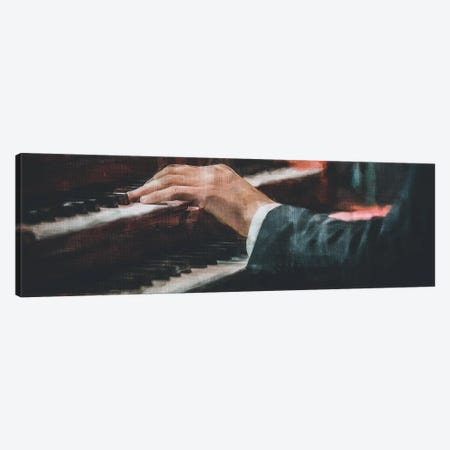 The Hand On The Keys Of The Piano Canvas Print #IVG583} by Ievgeniia Bidiuk Canvas Print