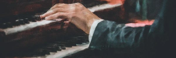 Pianos: The Hand On The Keys Of The Piano by Ievgeniia Bidiuk