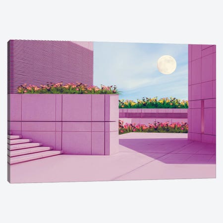 The Architectural Structure Is Lavender In Color Canvas Print #IVG610} by Ievgeniia Bidiuk Canvas Print