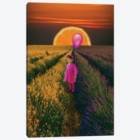 A Doll In A Lavender Field Canvas Print #IVG665} by Ievgeniia Bidiuk Canvas Print