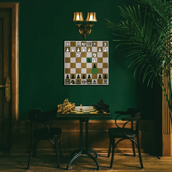 Ievgeniia Bidiuk: The Chess Room by Ievgeniia Bidiuk