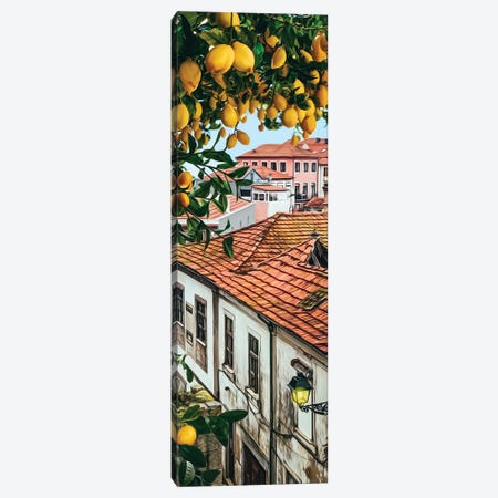Ripe Lemons On Branches In The Old Town Canvas Print #IVG667} by Ievgeniia Bidiuk Canvas Print