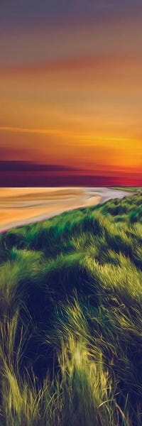 Ievgeniia Bidiuk: Tall Grass On The Seashore by Ievgeniia Bidiuk