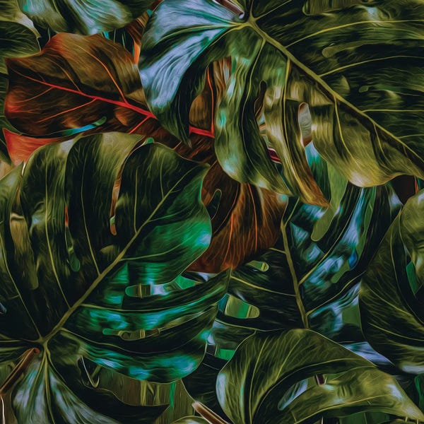 Ievgeniia Bidiuk: An Assortment Of Monster Leaves by Ievgeniia Bidiuk