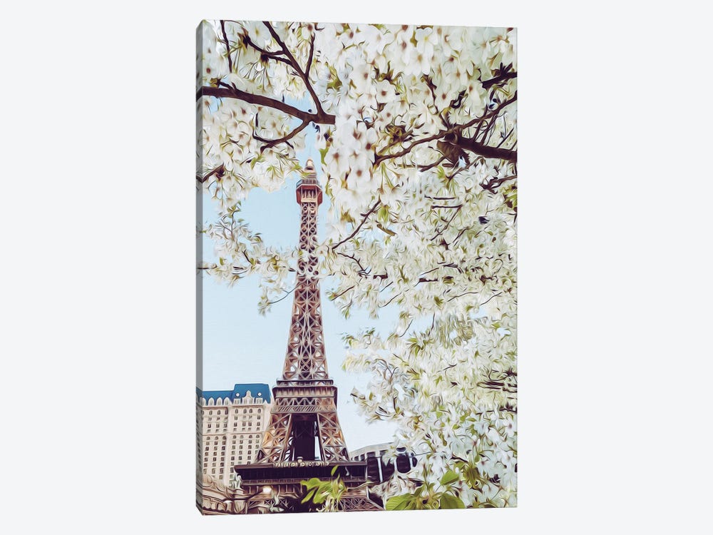 Blooming Cherry Of Paris by Ievgeniia Bidiuk 1-piece Art Print