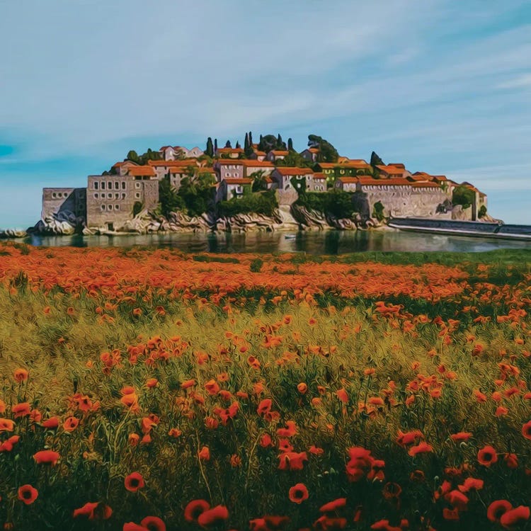 A Meadow Of Wildflowers In Tuscany