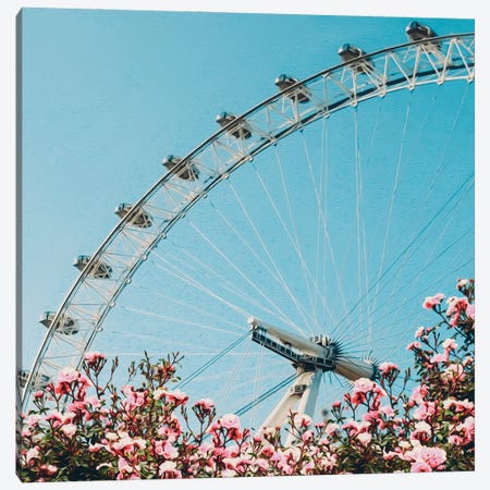 Pink Roses Of The Ferris Wheel Canvas Print #IVG72} by Ievgeniia Bidiuk Canvas Art Print