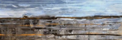 Abstraction Horizon On Fabric by Ievgeniia Bidiuk acrylic art print