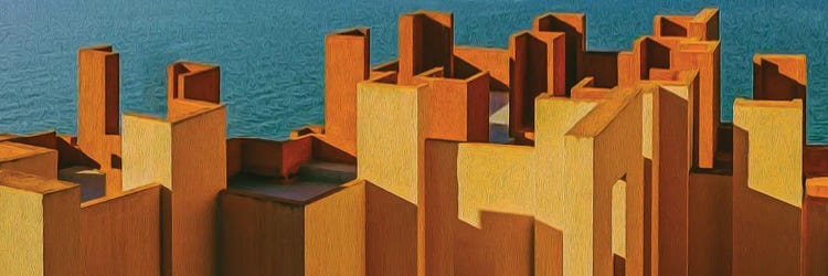 Orange Architecture Of The Sea