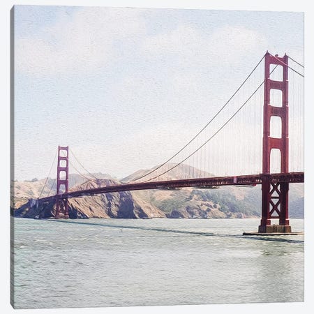 Golden Gate Bridge Canvas Print #IVG77} by Ievgeniia Bidiuk Canvas Art