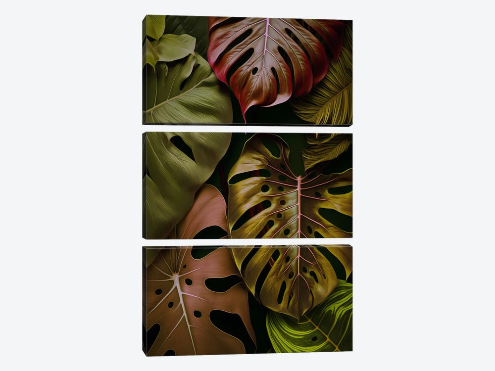 Autumn Monster. by Ievgeniia Bidiuk 3-piece Canvas Print