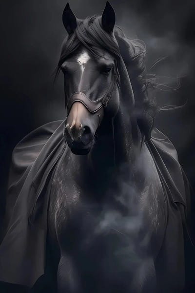 Ievgeniia Bidiuk: Arabian Horse. by Ievgeniia Bidiuk