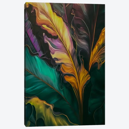 Abstraction Of Palm Leaves. Canvas Print #IVG828} by Ievgeniia Bidiuk Canvas Art