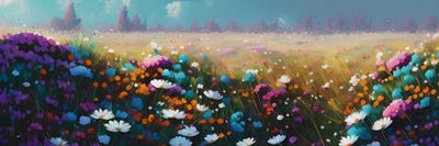 Wild Flowers. by Ievgeniia Bidiuk acrylic art print