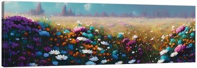 Wild Flowers. Canvas Art Print - Ievgeniia Bidiuk