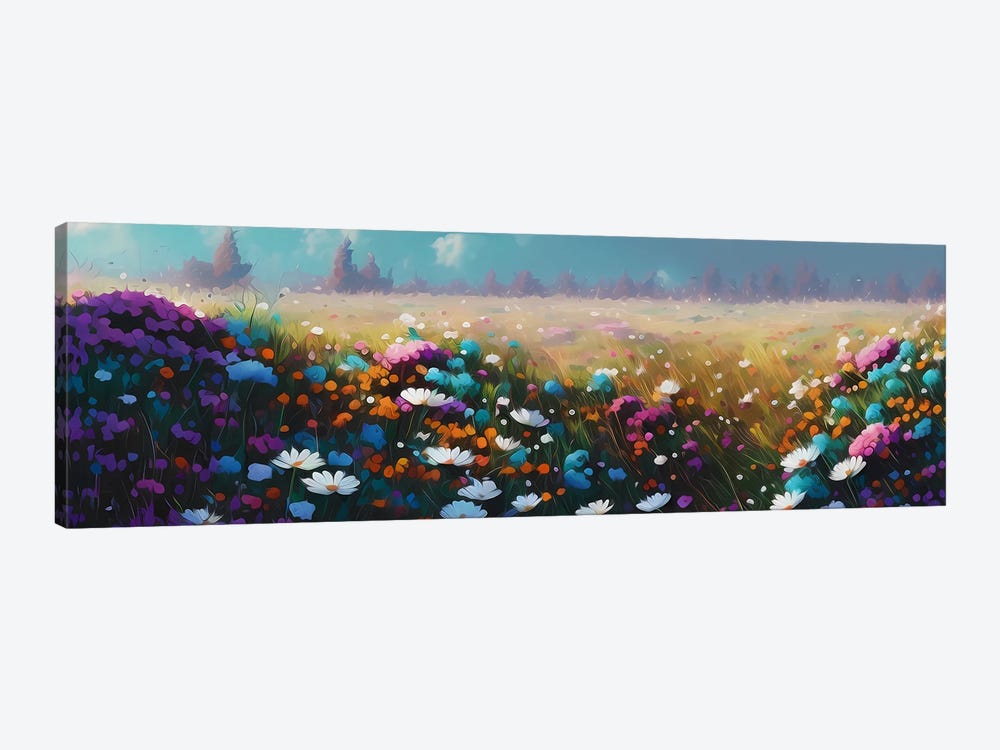 Wild Flowers. by Ievgeniia Bidiuk 1-piece Canvas Wall Art