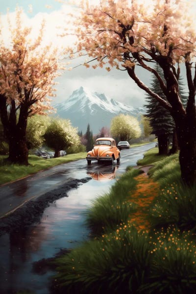 Ievgeniia Bidiuk: Spring Morning Of A Traveler. by Ievgeniia Bidiuk