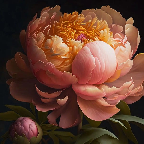 Peonies: Lavon. by Ievgeniia Bidiuk