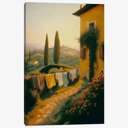 Sunny Day In Tuscany. Canvas Print #IVG873} by Ievgeniia Bidiuk Canvas Print