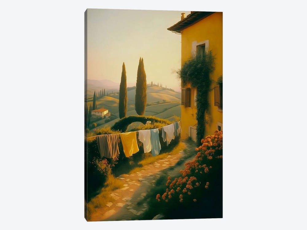 Sunny Day In Tuscany. by Ievgeniia Bidiuk 1-piece Canvas Print