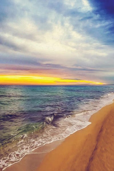 Dawn On The Pacific Coast by Ievgeniia Bidiuk canvas print