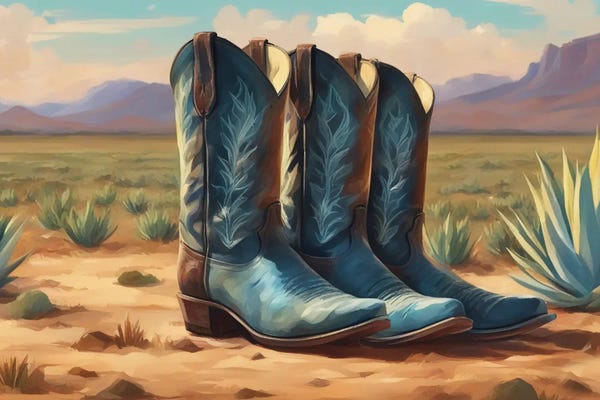 Boots: Three Are In Mexico by Ievgeniia Bidiuk