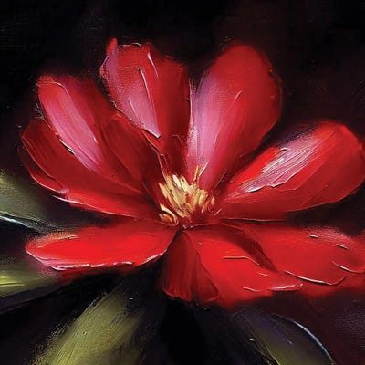 Fire Flower by Ievgeniia Bidiuk canvas print