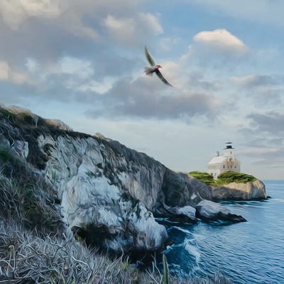 Seascape by Ievgeniia Bidiuk canvas print