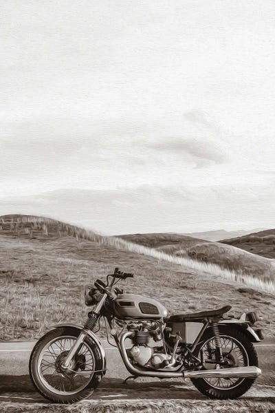 Bike Of Mountain Hills by Ievgeniia Bidiuk acrylic art print