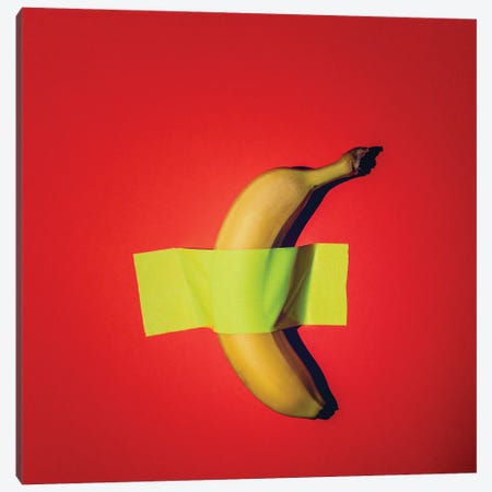 The Wall Banana Canvas Print #IVI102} by Igor Vitomirov Canvas Art