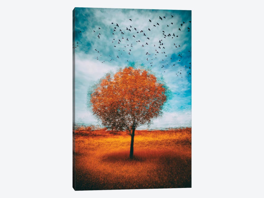 Tree And Birds by Igor Vitomirov 1-piece Canvas Print