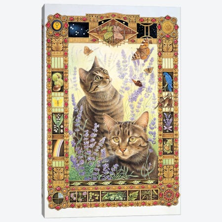 Gemini - Christie And Zelly Canvas Print #IVR15} by Ivory Cats Art Print