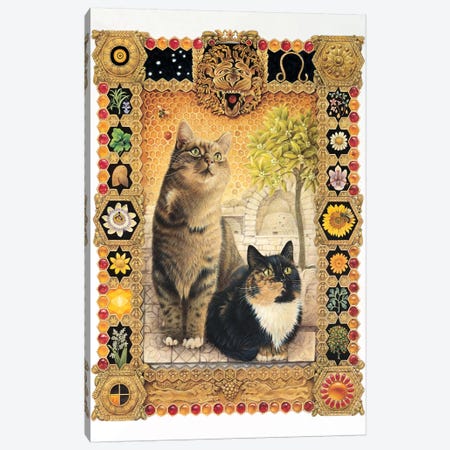 Leo - Octopussy And Motley Canvas Print #IVR22} by Ivory Cats Art Print