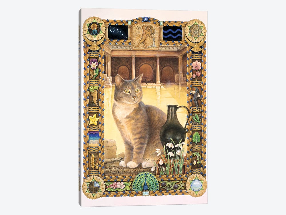 Aquarius - Sappho by Ivory Cats 1-piece Canvas Art Print