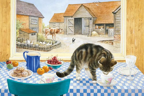 Tabbies: Twiglet On The Table by Ivory Cats