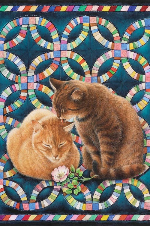 Valentine's Day With Spiro And Blossom by Ivory Cats wall art