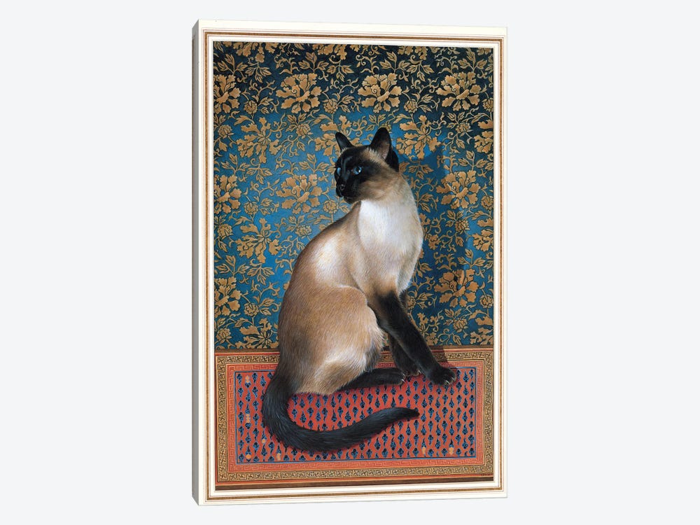 Phuan On A Chinese Carpet by Ivory Cats 1-piece Art Print