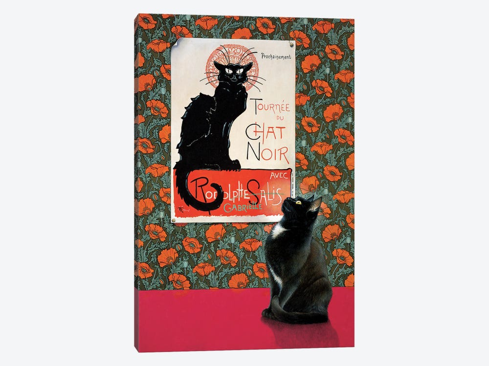 Gabrielle And The Nouveau Poster by Ivory Cats 1-piece Canvas Wall Art