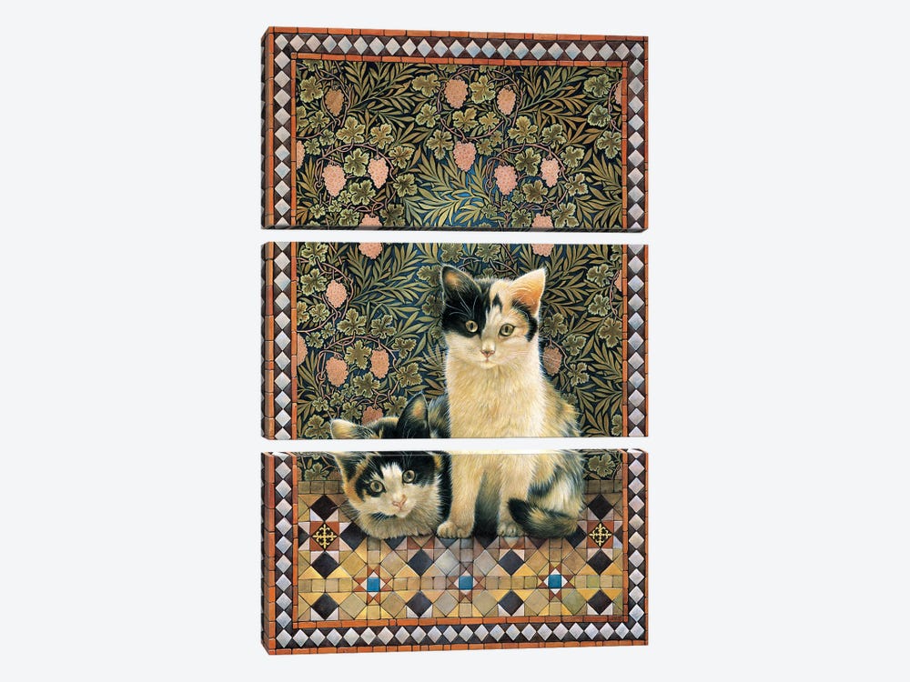 Dana's Cats by Ivory Cats 3-piece Art Print