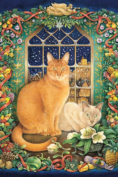 June's Cats, Pasha And Pushkin by Ivory Cats canvas print