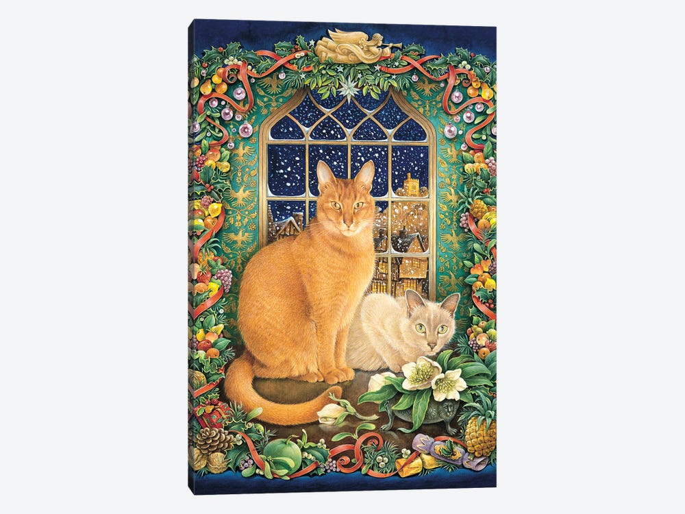 June's Cats, Pasha And Pushkin by Ivory Cats 1-piece Canvas Print