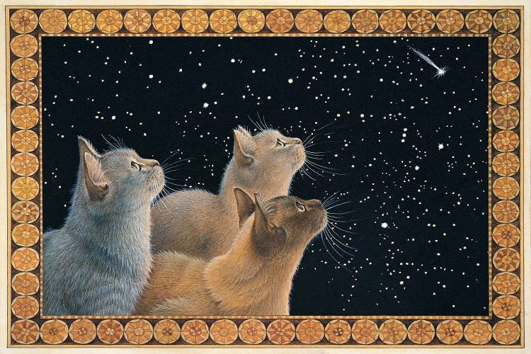 The Christmas Sky by Ivory Cats wall art