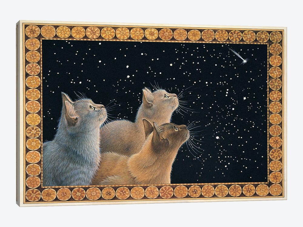 The Christmas Sky by Ivory Cats 1-piece Canvas Artwork